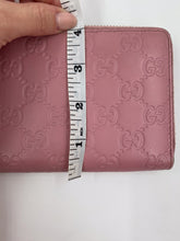 Load image into Gallery viewer, Gucci Pink Guccissima Zip Around Wallet