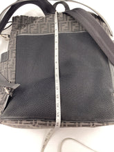 Load image into Gallery viewer, Fendi Strike Backpack Large, Black, Palladium hardware jacquard monogram FF