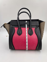 Load image into Gallery viewer, Celine Micro Luggage Tri-Color Python