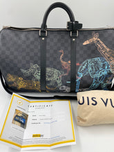 Load image into Gallery viewer, Louis Vuitton Damier Stamps Keepall 50