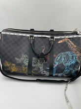 Load image into Gallery viewer, Louis Vuitton Damier Stamps Keepall 50