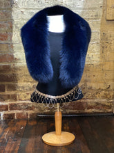 Load image into Gallery viewer, Navy Blue Fur Stole