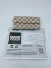 Load image into Gallery viewer, Louis Vuitton Portefeuille Sarah Long Azur XNC CA4181