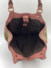 Load image into Gallery viewer, Gucci monogram GG tote Pink leather trim GACC-211944