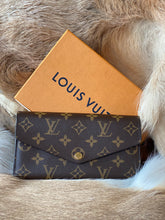 Load image into Gallery viewer, Louis Vuitton Sarah Monogram Canvas Wallet