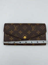 Load image into Gallery viewer, Louis Vuitton Sarah Monogram Canvas Wallet
