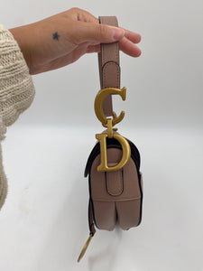 Dior mauve saddle bag