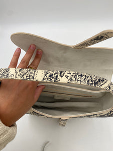 Dior black & white saddle bag