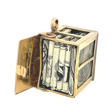 Load image into Gallery viewer, 12K YG Emergency Fund/Mad Money Charm with a 1963 $1
