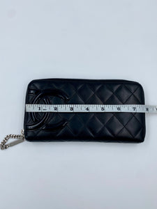 Black Chanel CC Lambskin Wallet