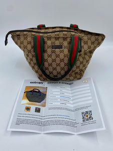 Gucci Sherry Canvas Handbag