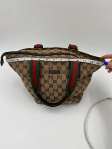 Gucci Sherry Canvas Handbag