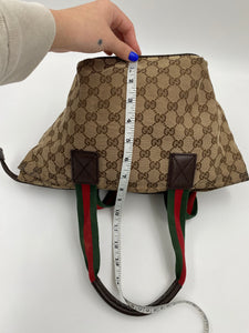 Gucci Sherry Canvas Handbag