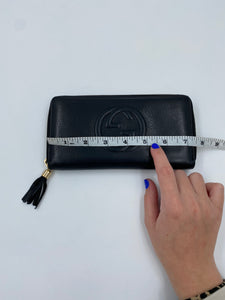 Gucci GG Black Leather Wallet