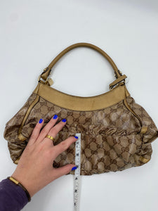 Gucci Gold Coated Canvas Abbey