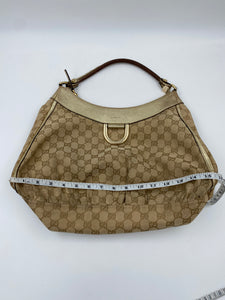 Gucci Canvas D Ring Abbey Hobo