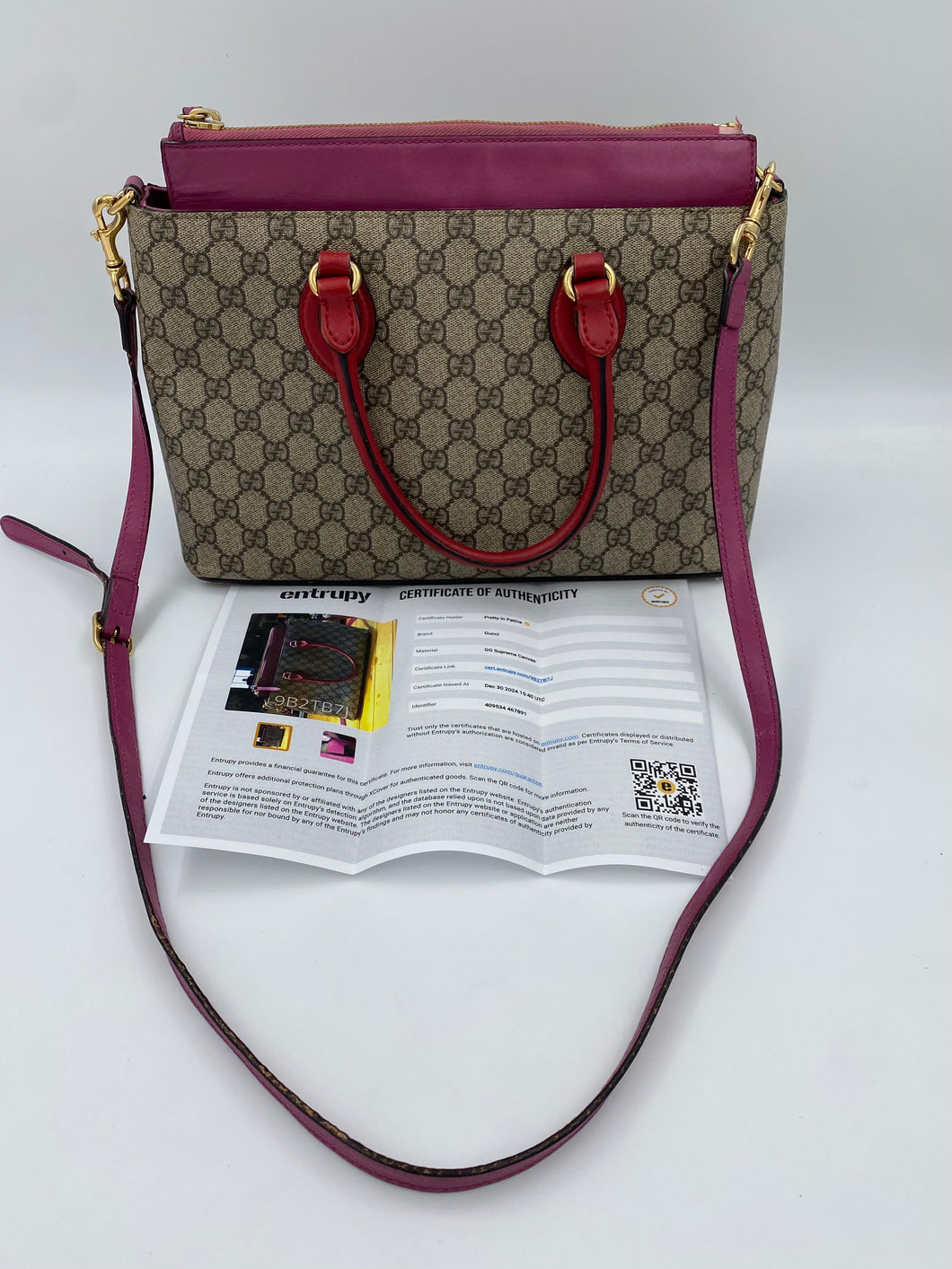 Gucci Linea Coated Canvas Tote