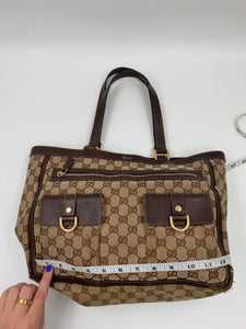 Gucci Canvas Abbey Tote