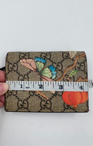 Gucci GG Supreme Monogram Tian wallet zpe