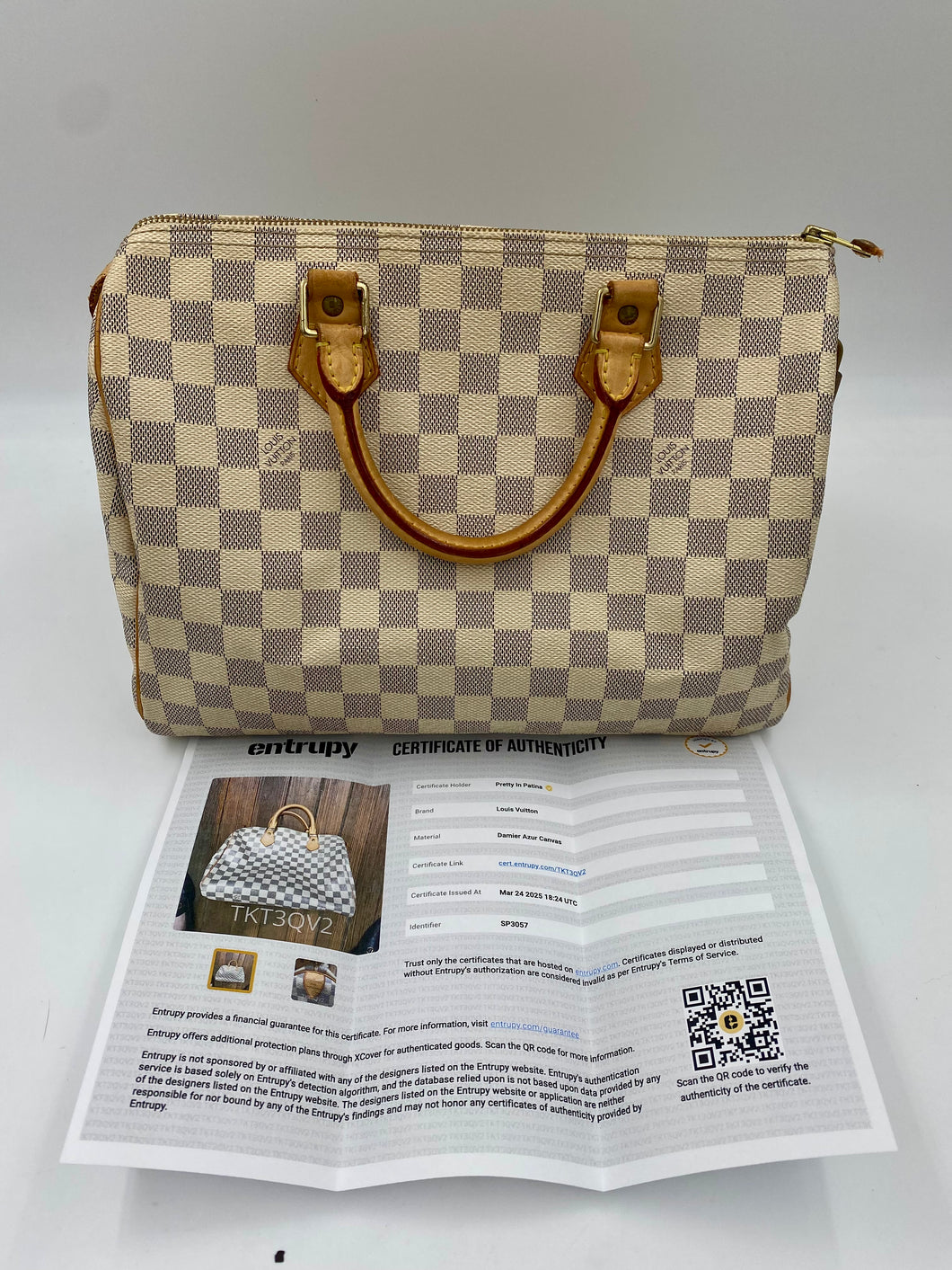 Louis Vuitton Damier Azur Speedy 30 zssp