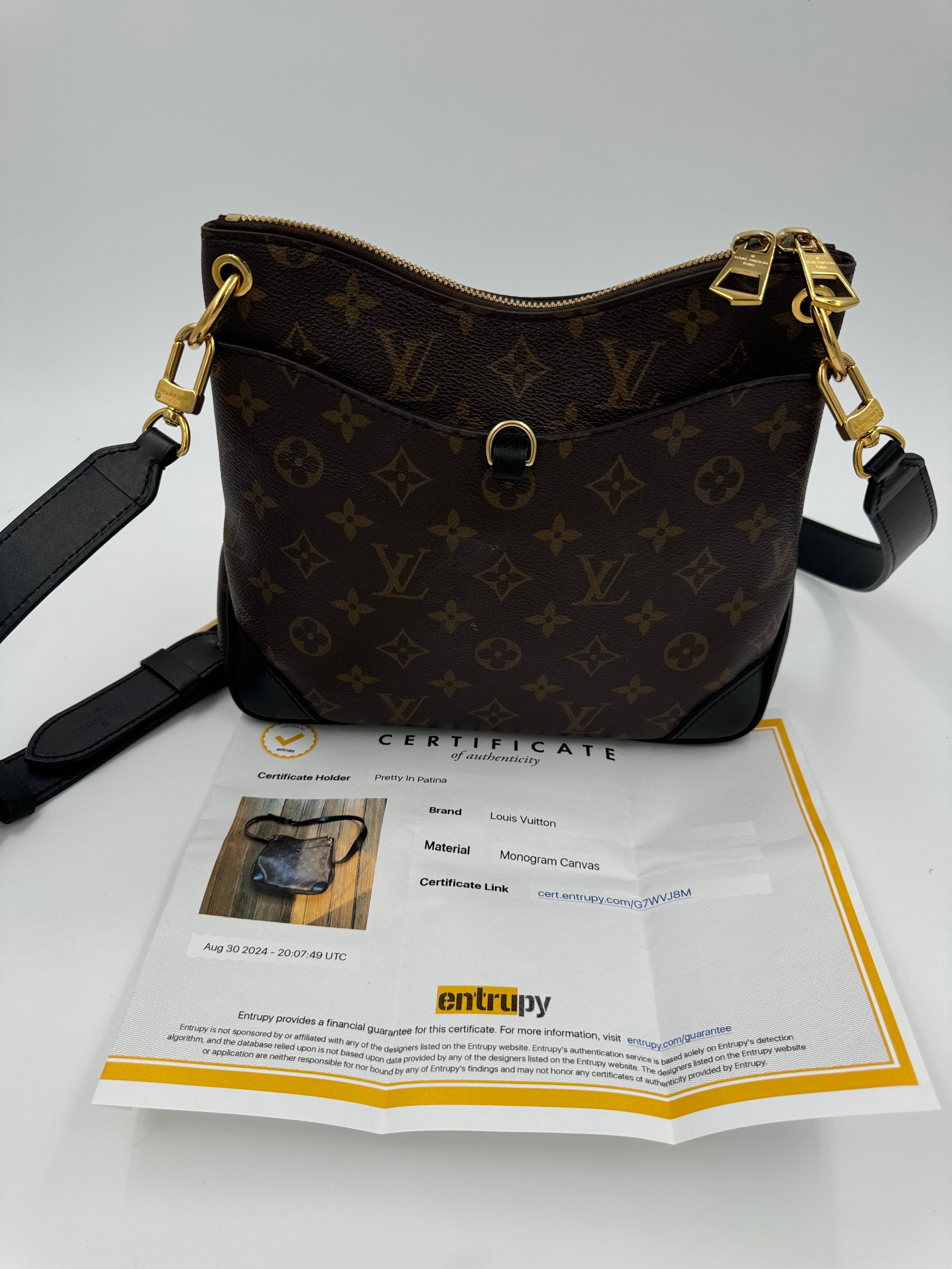 Louis Vuitton Monogram Noir Odeon PM crossbody bag – Pretty